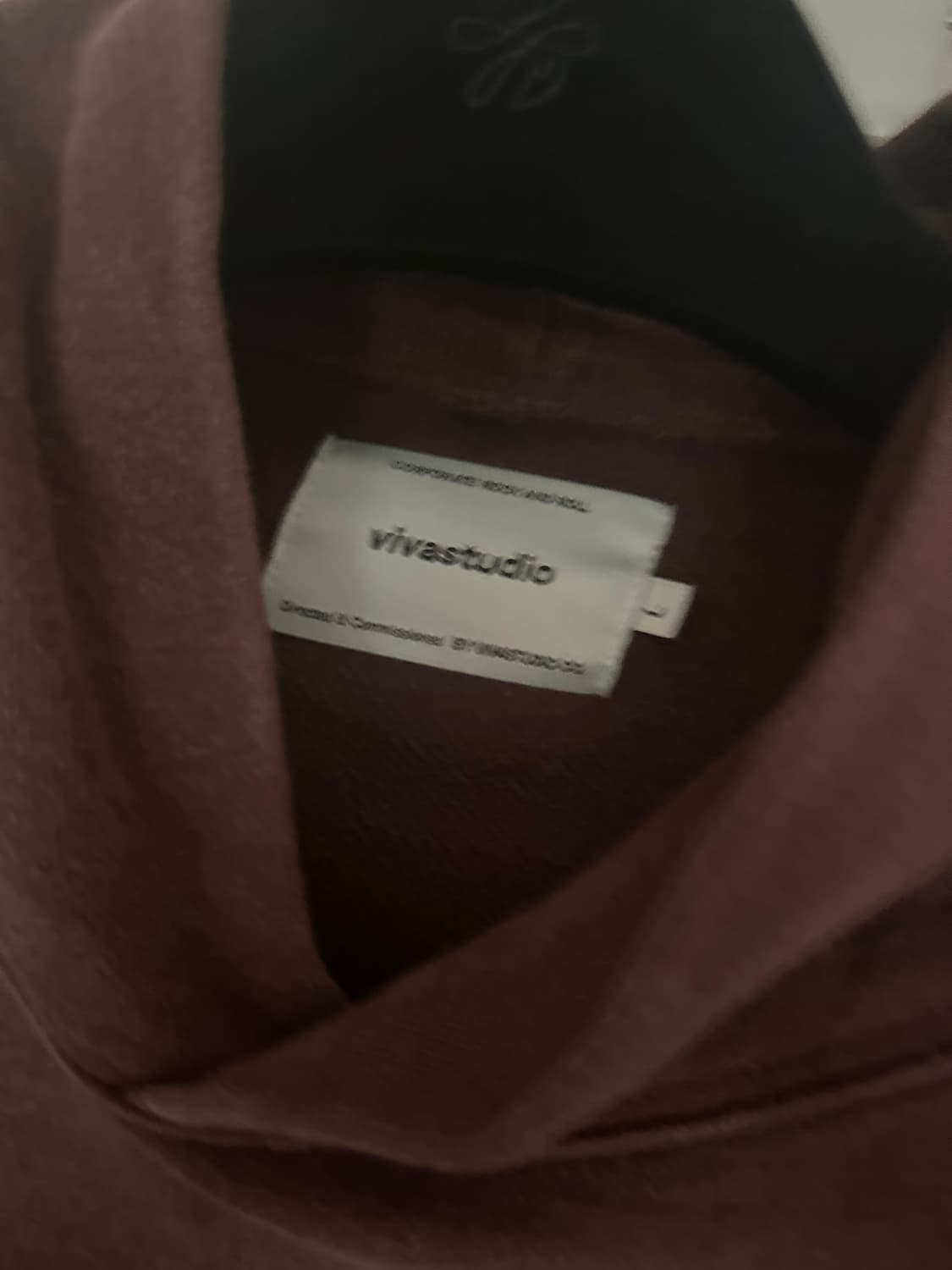 비바스튜디오 버건디 후드 상품이미지2
