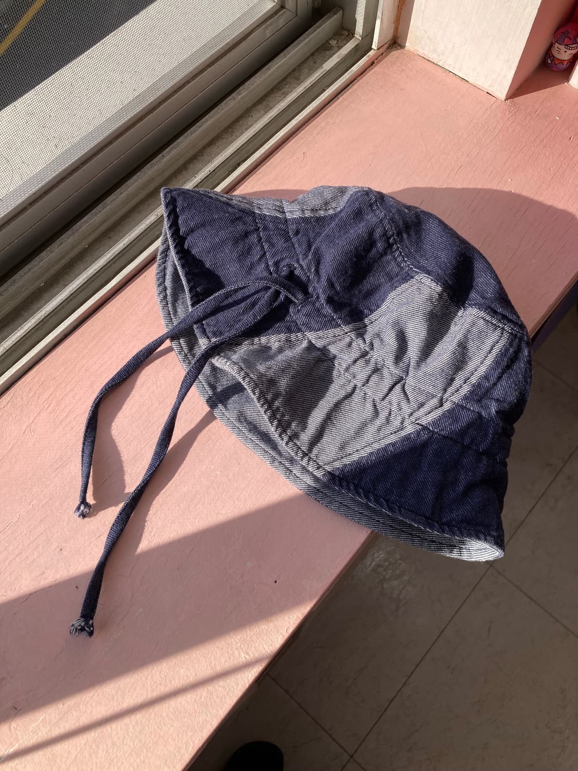  배색 데님 버킷햇 상품이미지1