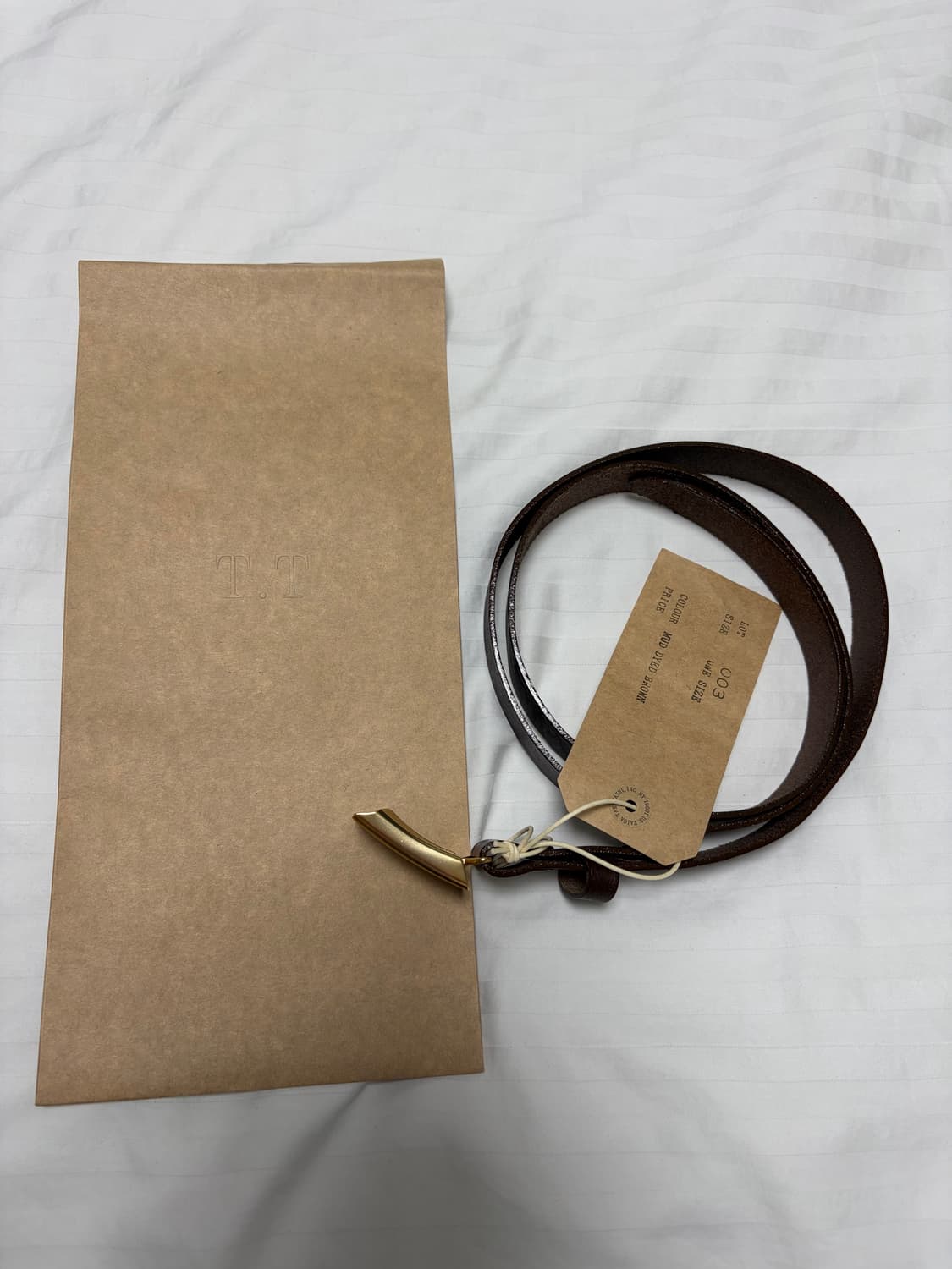 타이가 타카하시 히콕 벨트 머드브라운 lot 003 상품이미지4