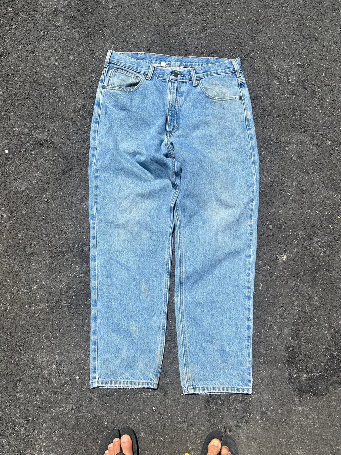 00’s Carhartt washed light denim pants 상품이미지6