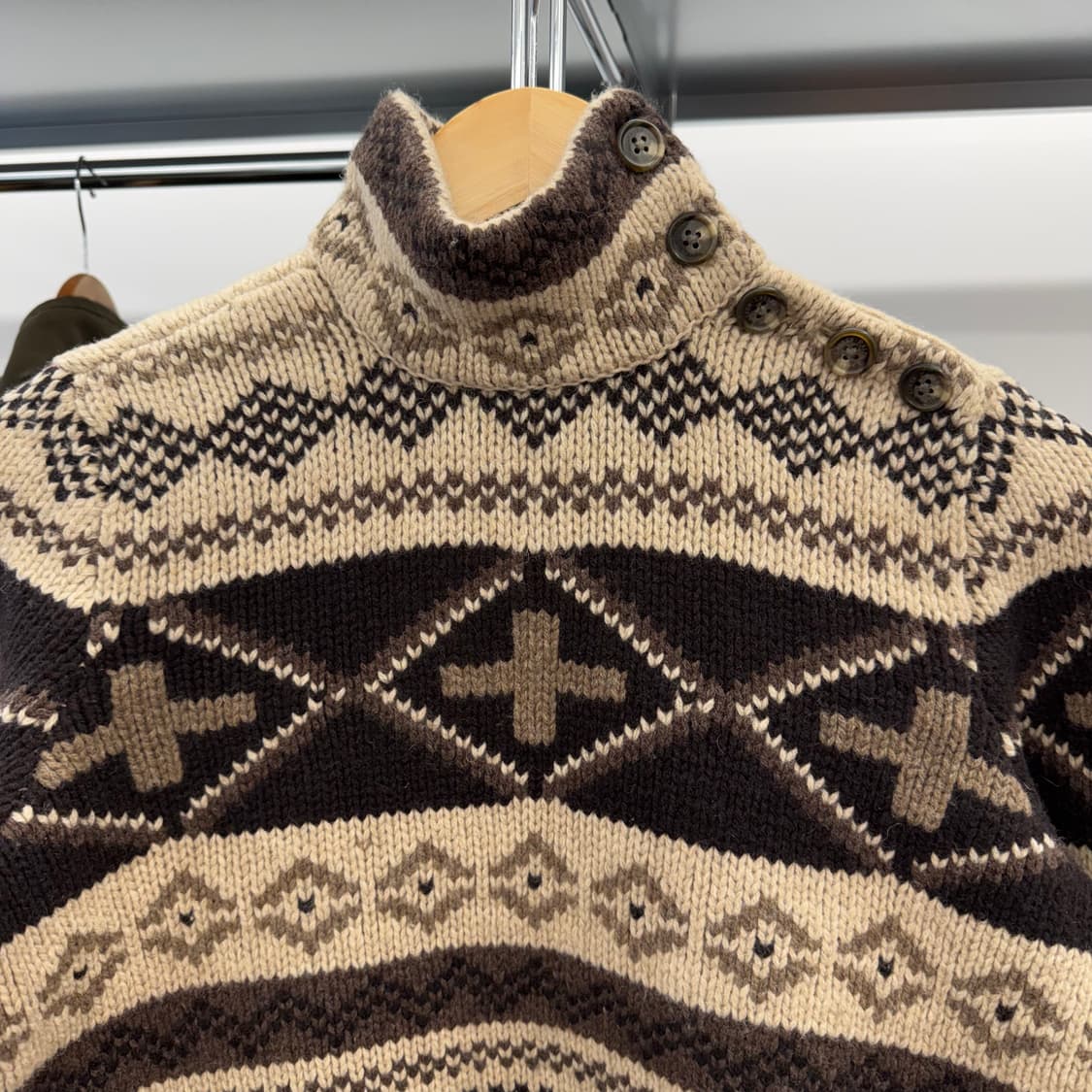 90s 랄프로렌 우먼스 램스울 터틀넥 니트 (S)  상품이미지2