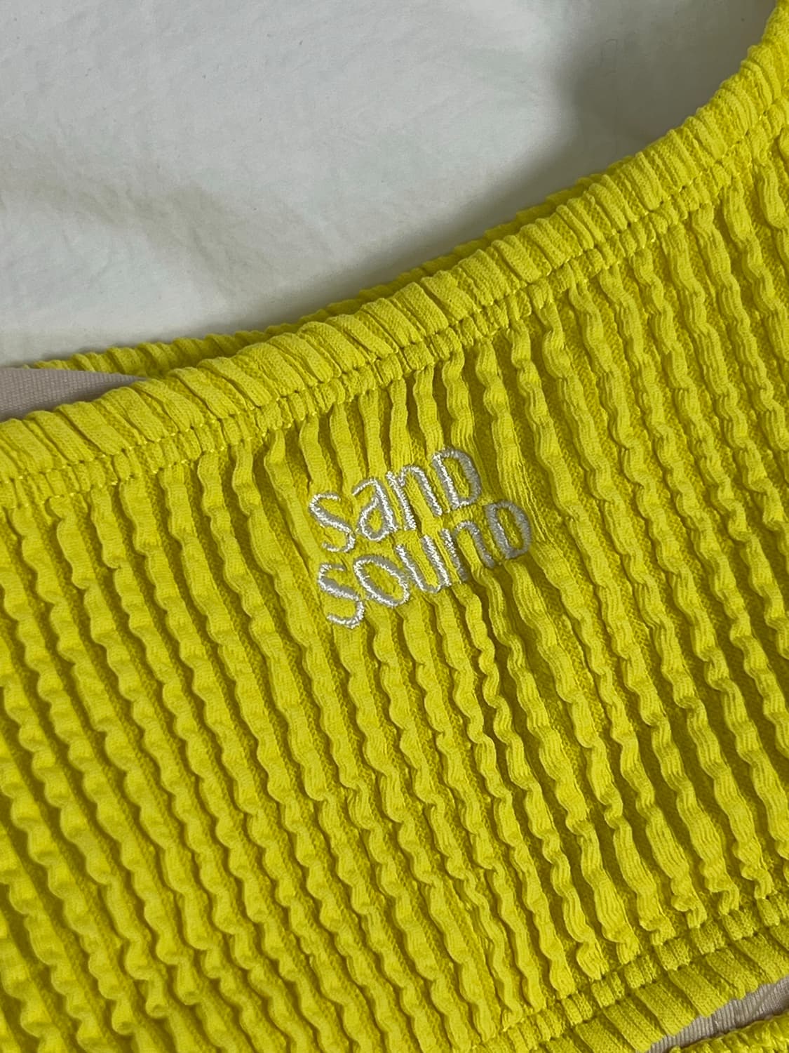 샌드사운드 위글 미드탑 비키니 스윔수트 옐로우 F 상품이미지3