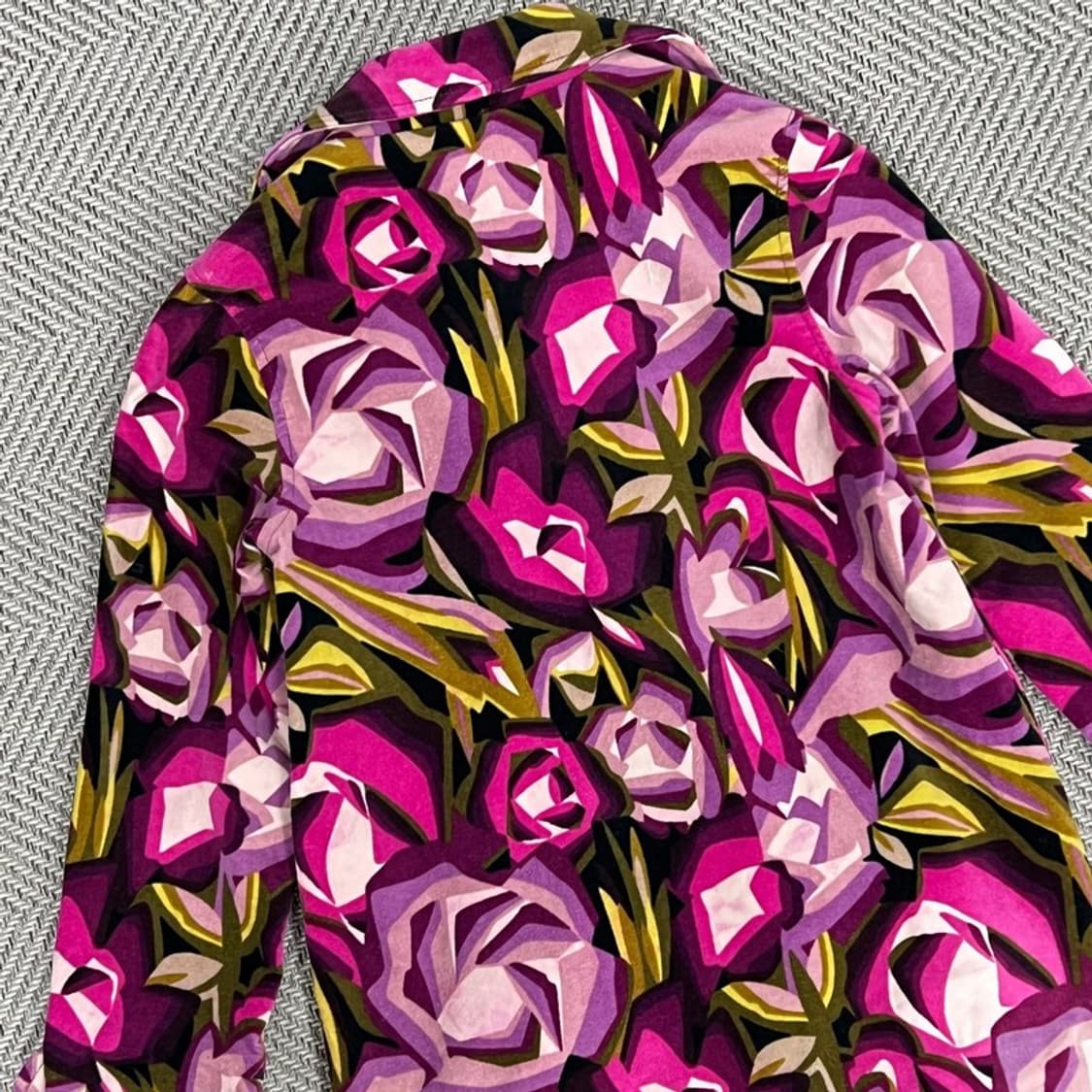 미쏘니 플라워패턴 더블 자켓 v0770 상품이미지4