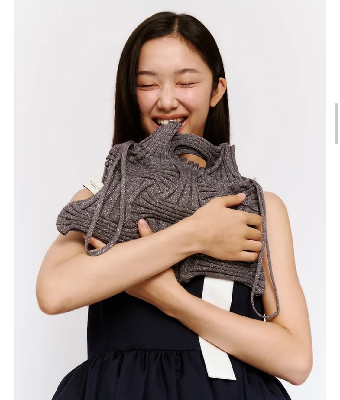 플리츠마마 위시백 글리터 스톤 브라운 상품이미지1