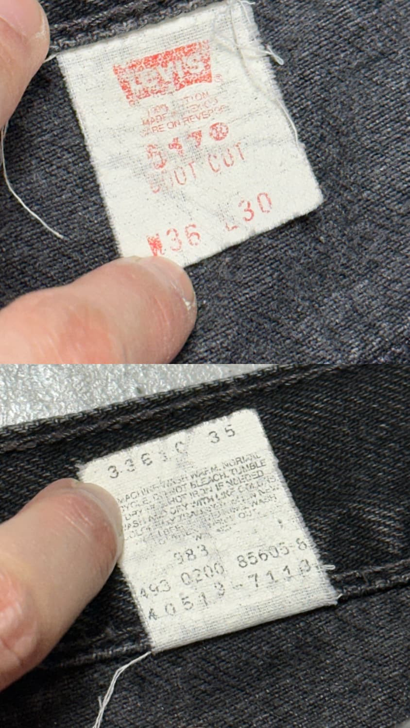 90's 리바이스 517 블랙 부츠컷 플레어진 상품이미지9