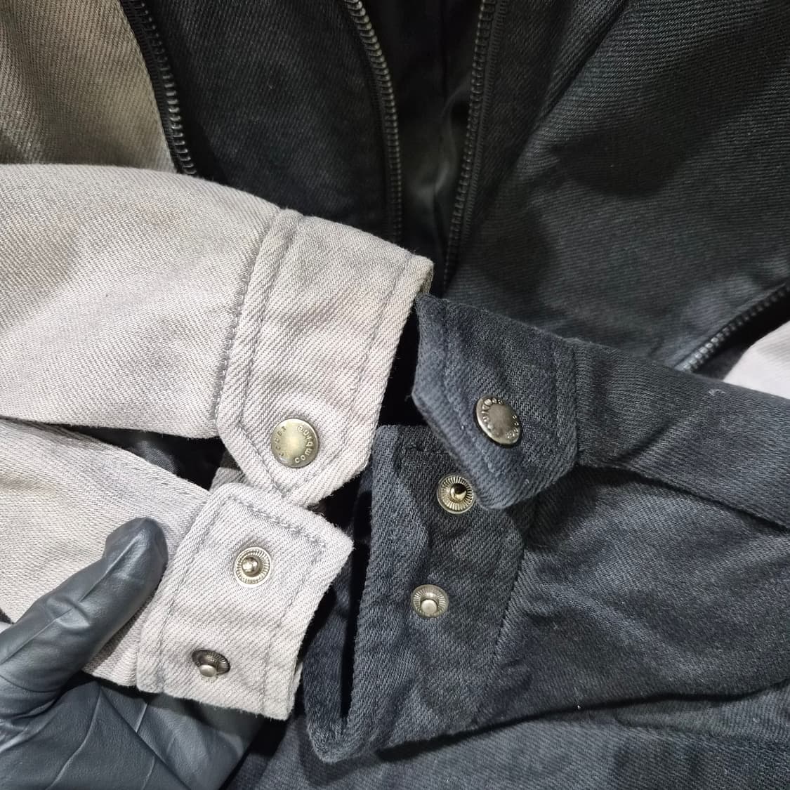 코데즈컴바인 해골 사선 집업자켓 상품이미지5