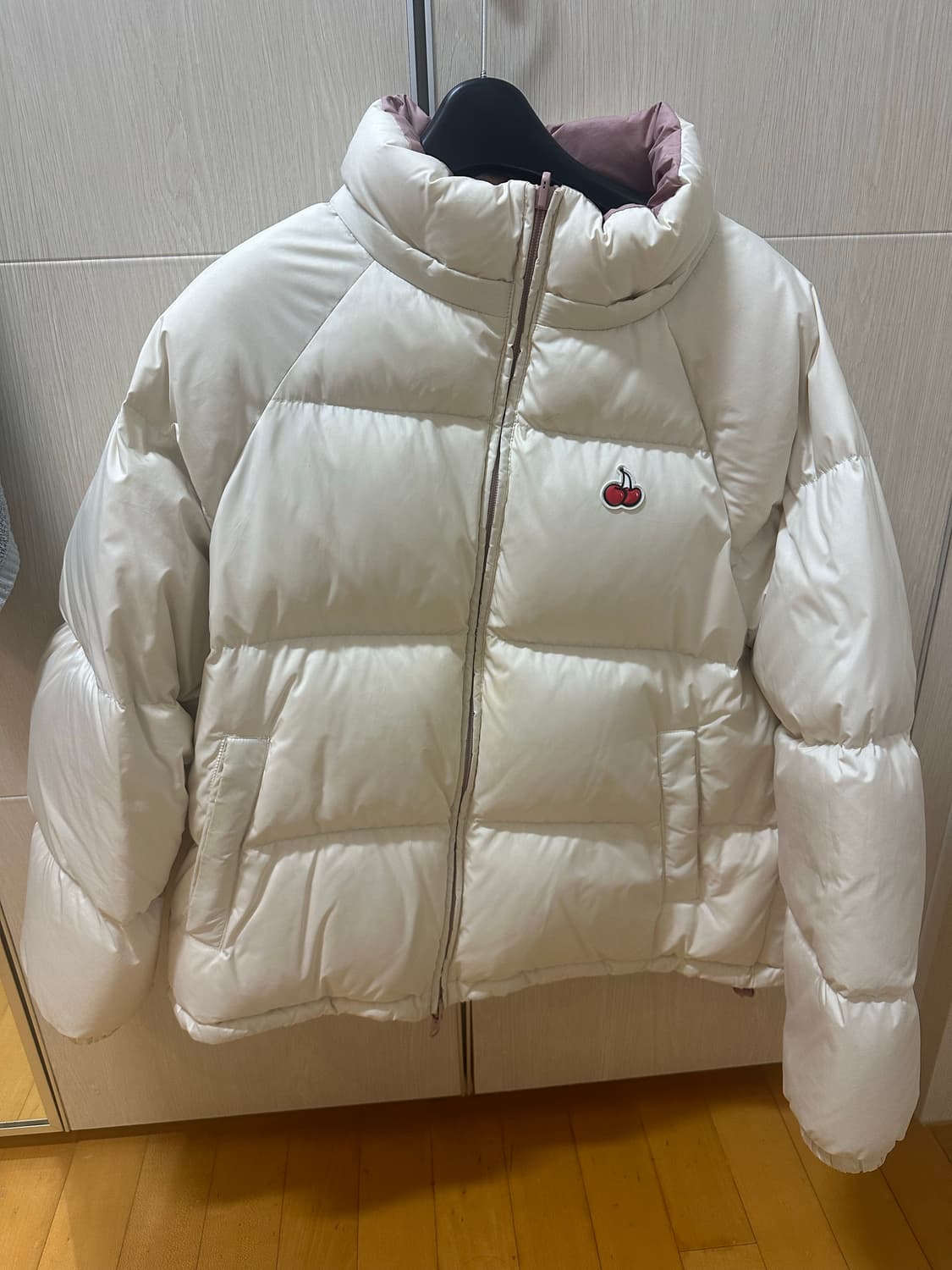 키르시 리버시블 숏패딩 아이보리 상품이미지2