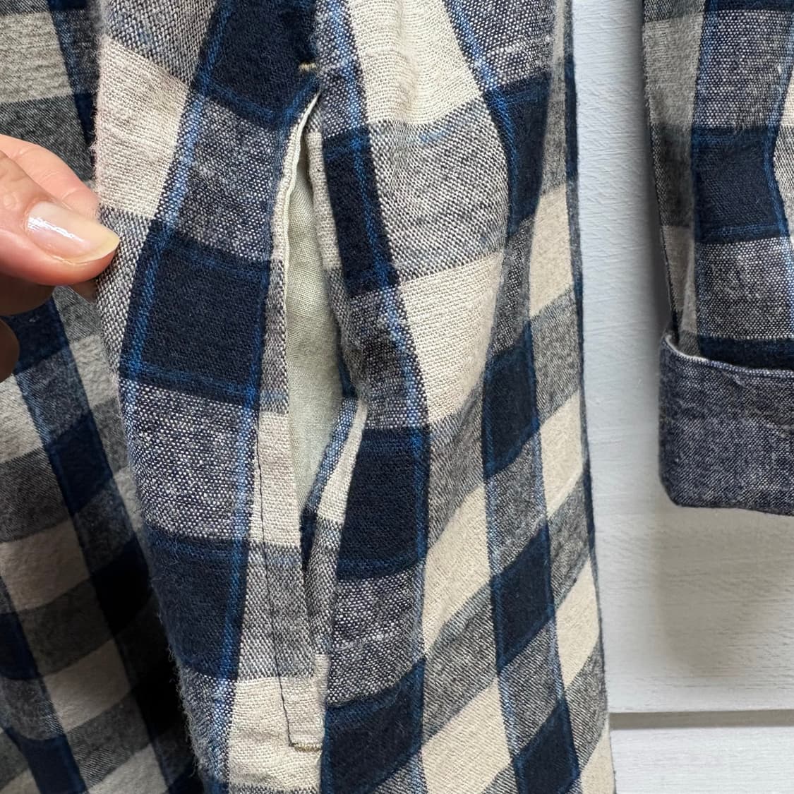 코튼 체크 모리걸 원피스 JPN 상품이미지6