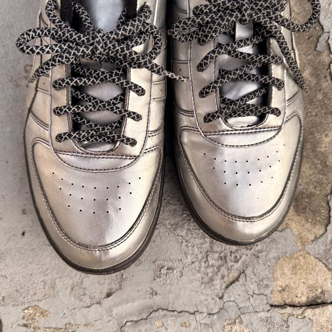 00s 빈티지 아식스 실버 스니커즈 상품이미지3