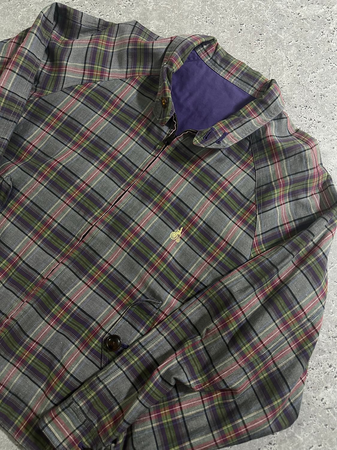 90s Bean Pole 올드스쿨 리버시블 체크 해링턴 자켓 상품이미지1