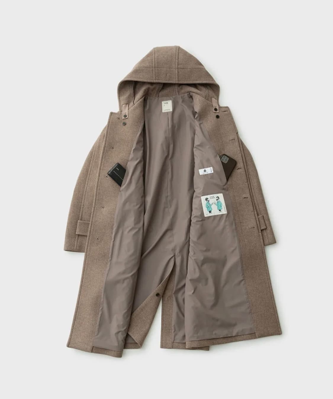 어나더오피스 Editor Cashmere Hooded Coat 상품이미지5