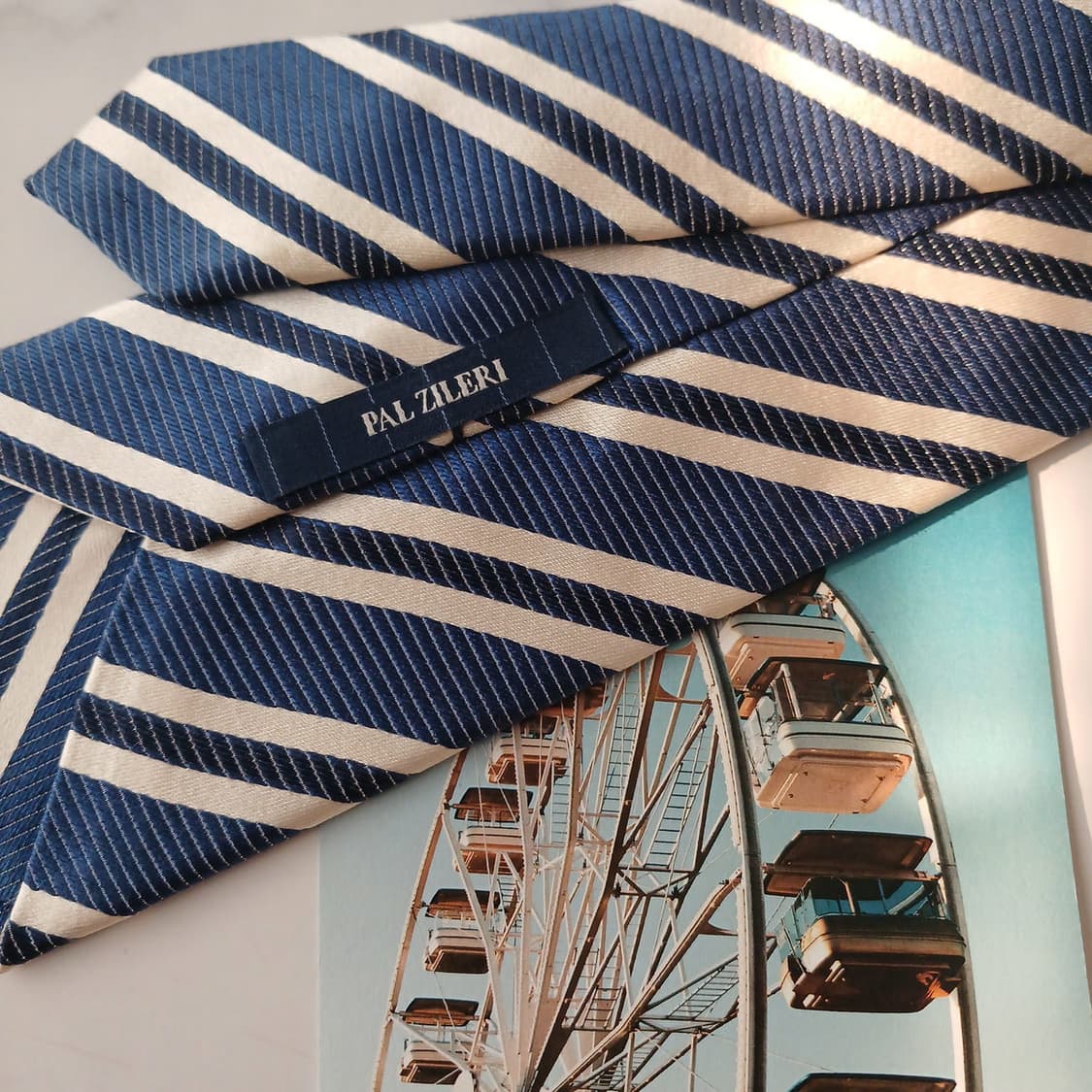 빨질레리 실크 혼방 스트라이프 넥타이 8.4cm A+등급 A19110
 상품이미지6