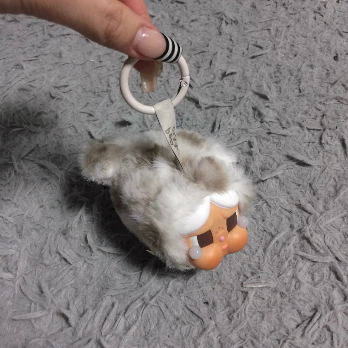 새상품 크라이베이비 정품 표범냥이 바닐라 냥이 키링 교환 상품이미지4