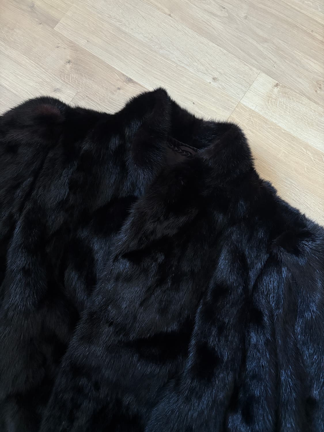 블랙 밍크 반코트 상품이미지4