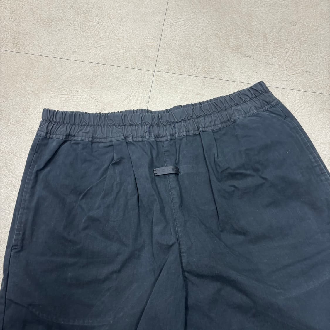피어오브갓 블랙 코튼 나일론 하프팬츠 상품이미지2