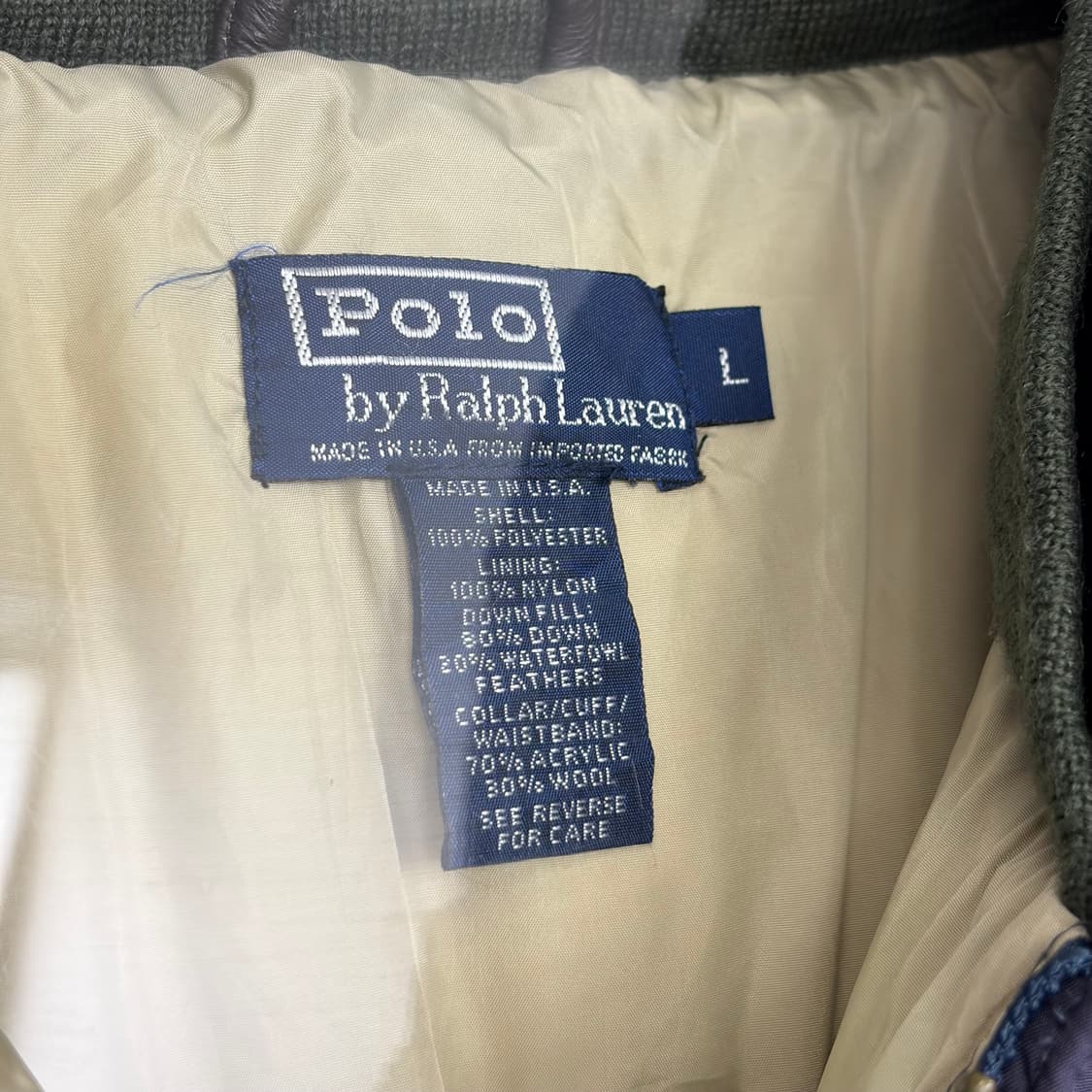 90s 폴로 랄프로렌 다운 푸퍼 패딩 자켓 상품이미지3