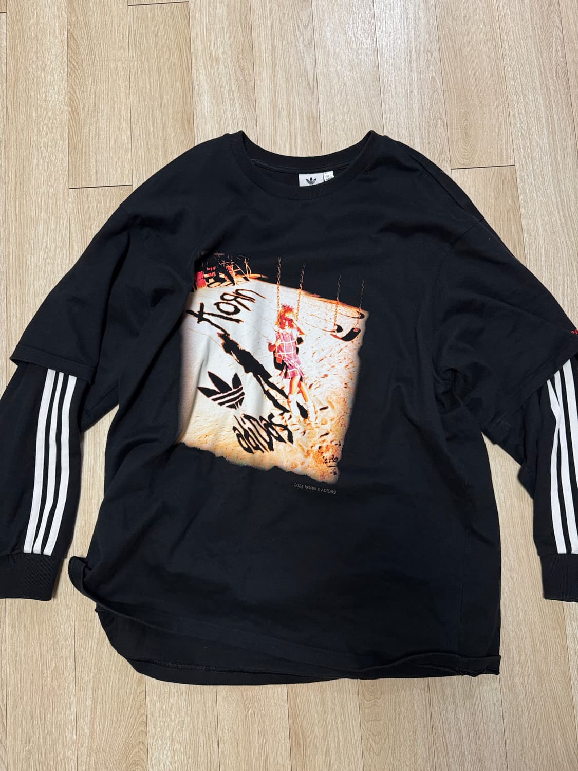 아디다스 콘 롱슬리브 티셔츠 XL 상품이미지1