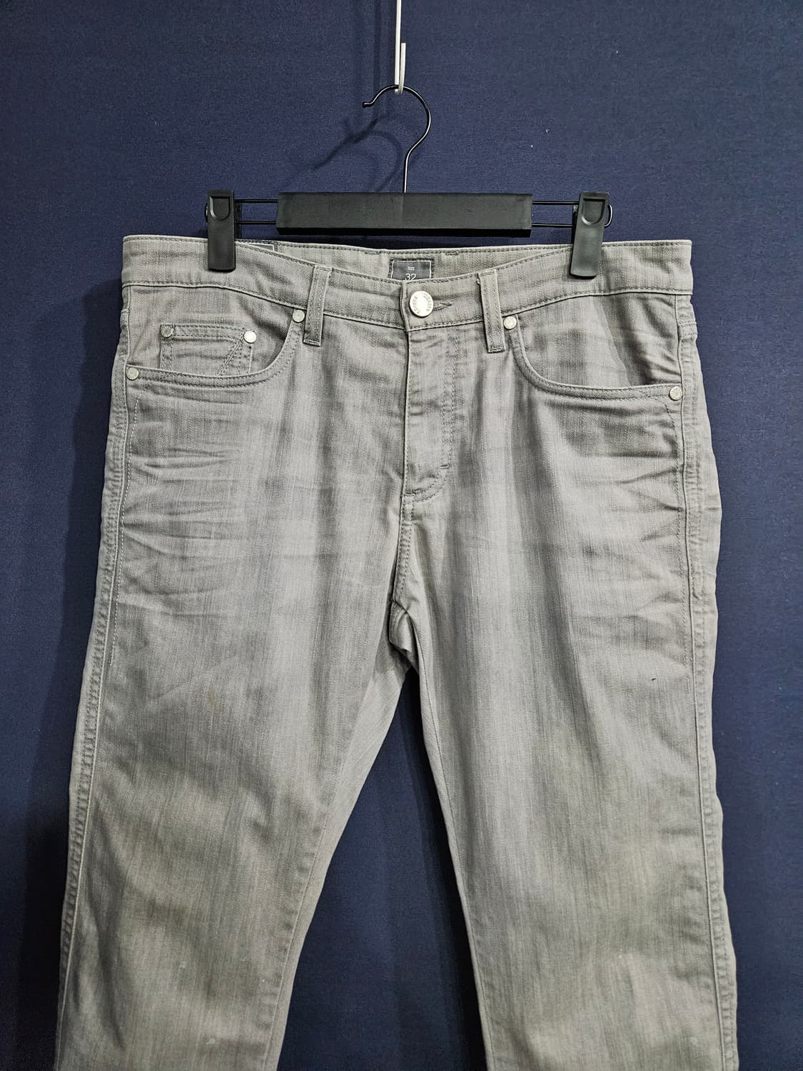 지 제냐 그레이 남성 슬림핏 허리 32 데님팬츠  상품이미지7