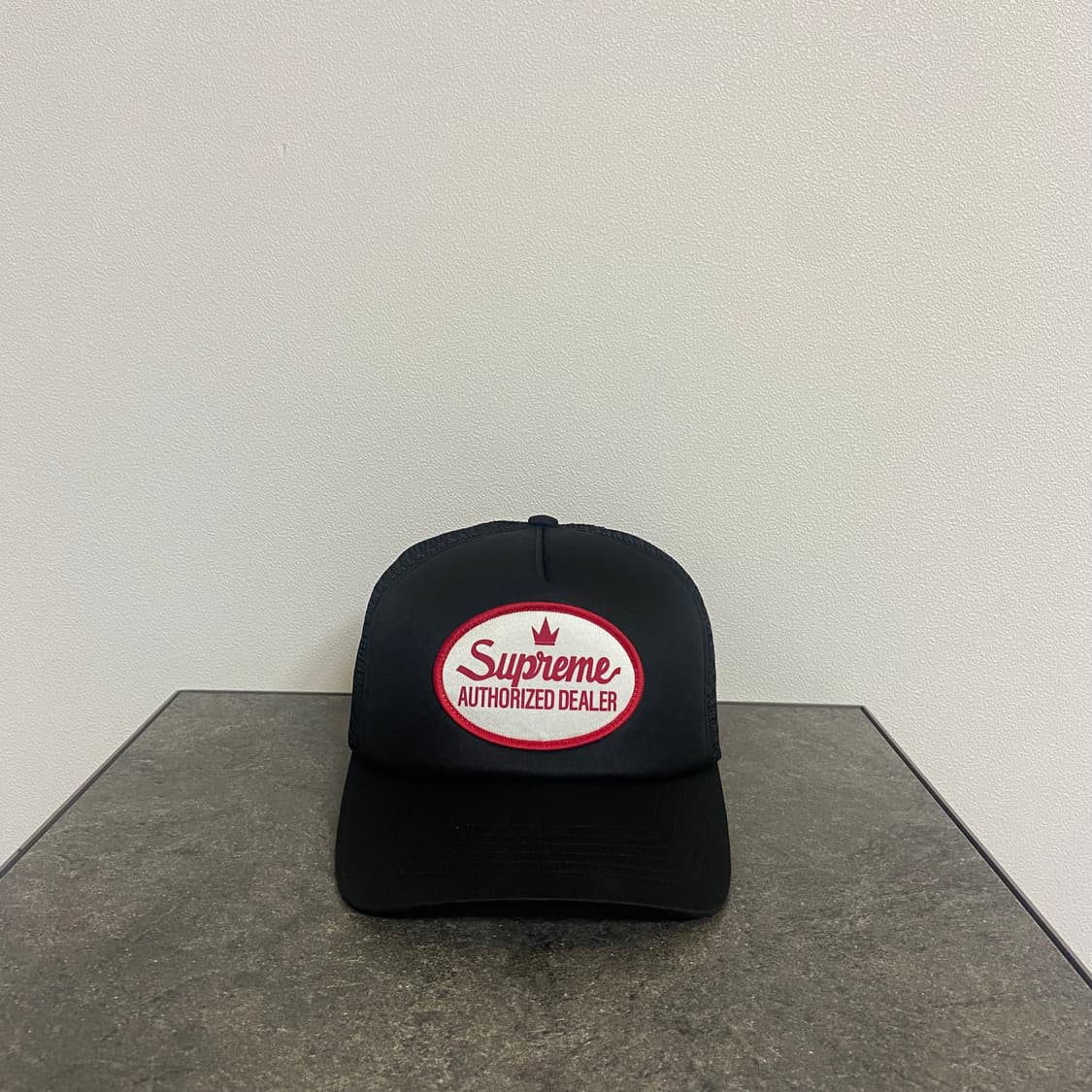 (OS) 슈프림 5패널 메쉬 백 볼캡 모자 오서라이즈 블랙 상품이미지1