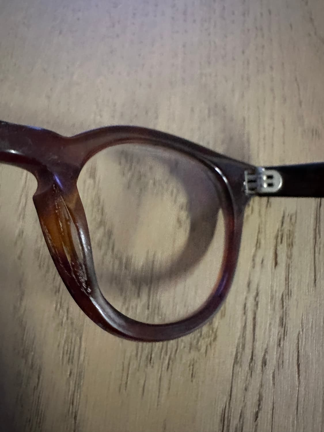 블랙 아이웨어 뿔테 안경(브라운) 퍼 상품이미지4