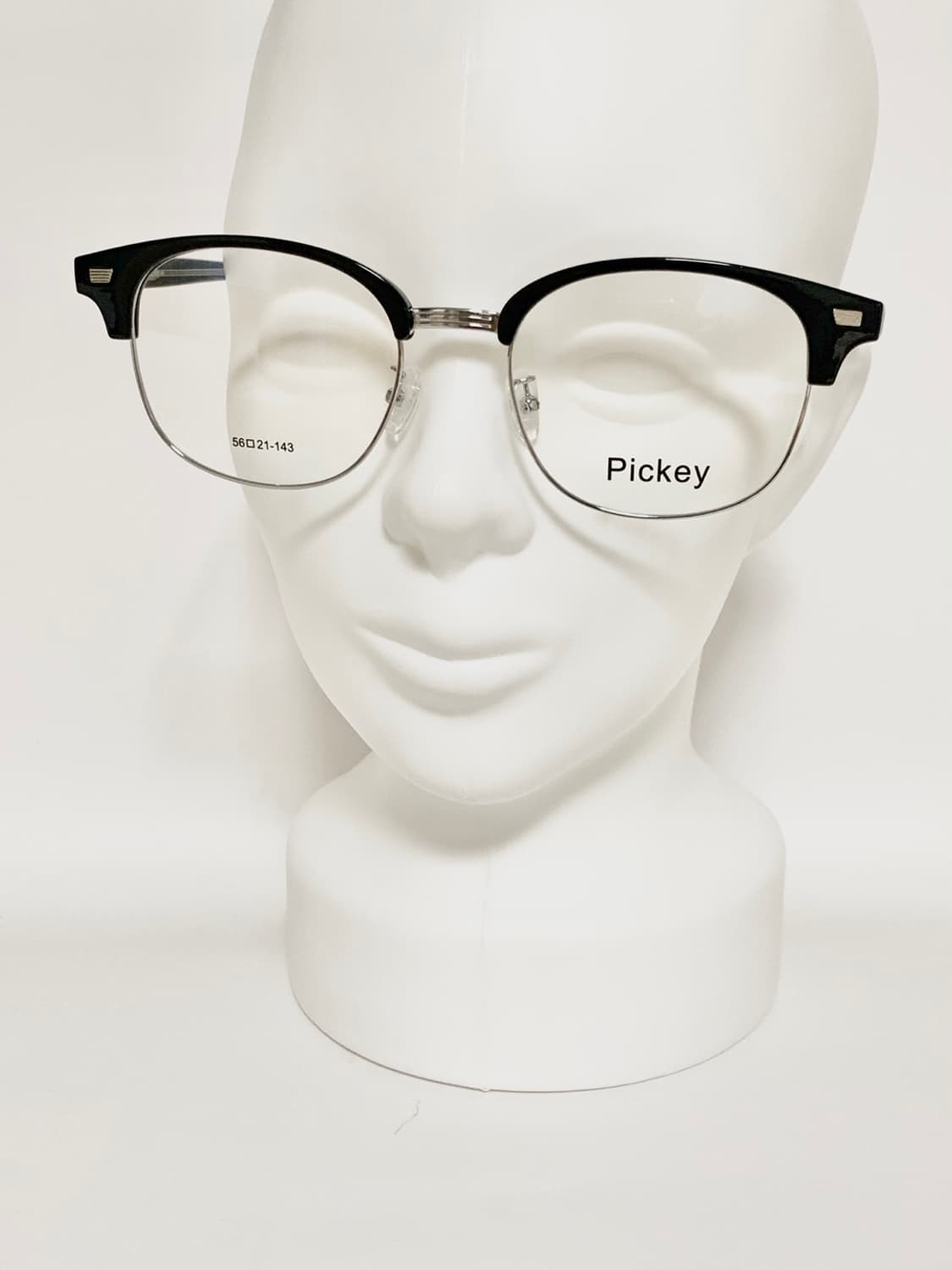 새상품 Pickey 클래식 하금테 그레이투명 안경테  빅사이즈 상품이미지6