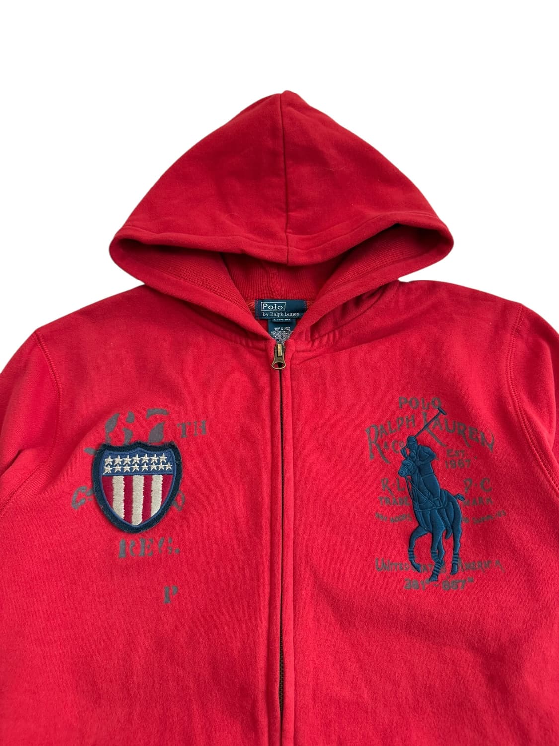 폴로 랄프로렌 빅포니 성조기 후드집업 상품이미지6