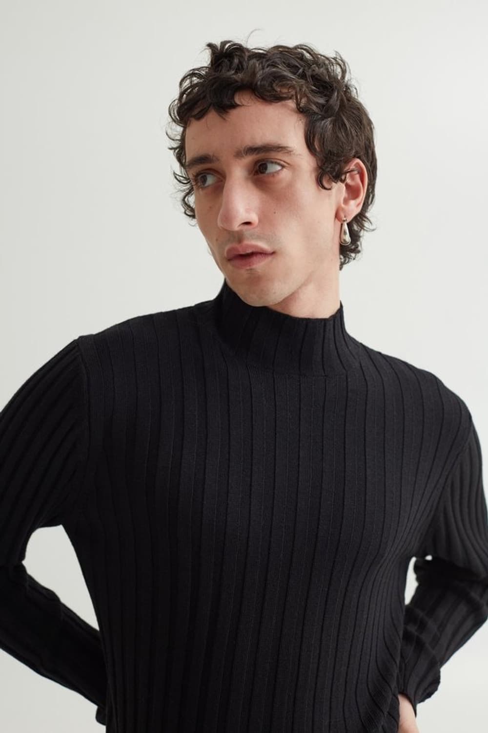 Sefr 세퍼 Jay Mock Neck Sweater Black [XL] 상품이미지1