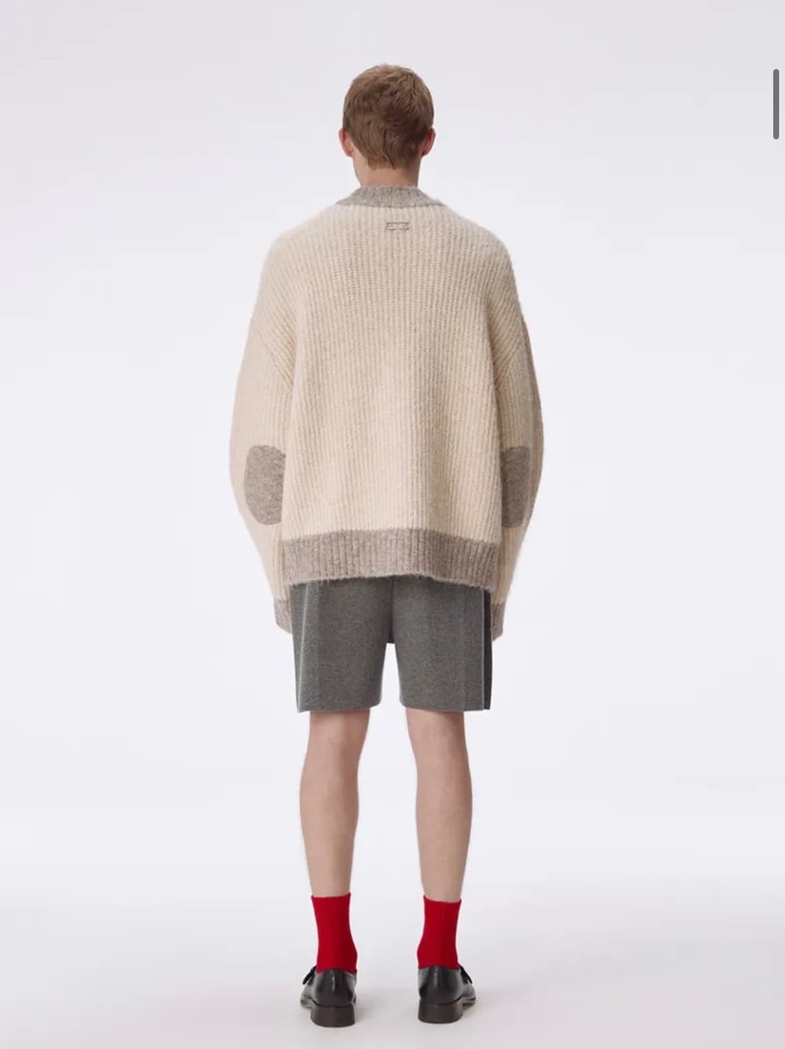 우마뭉 Mohair color blocked cardigan 상품이미지2