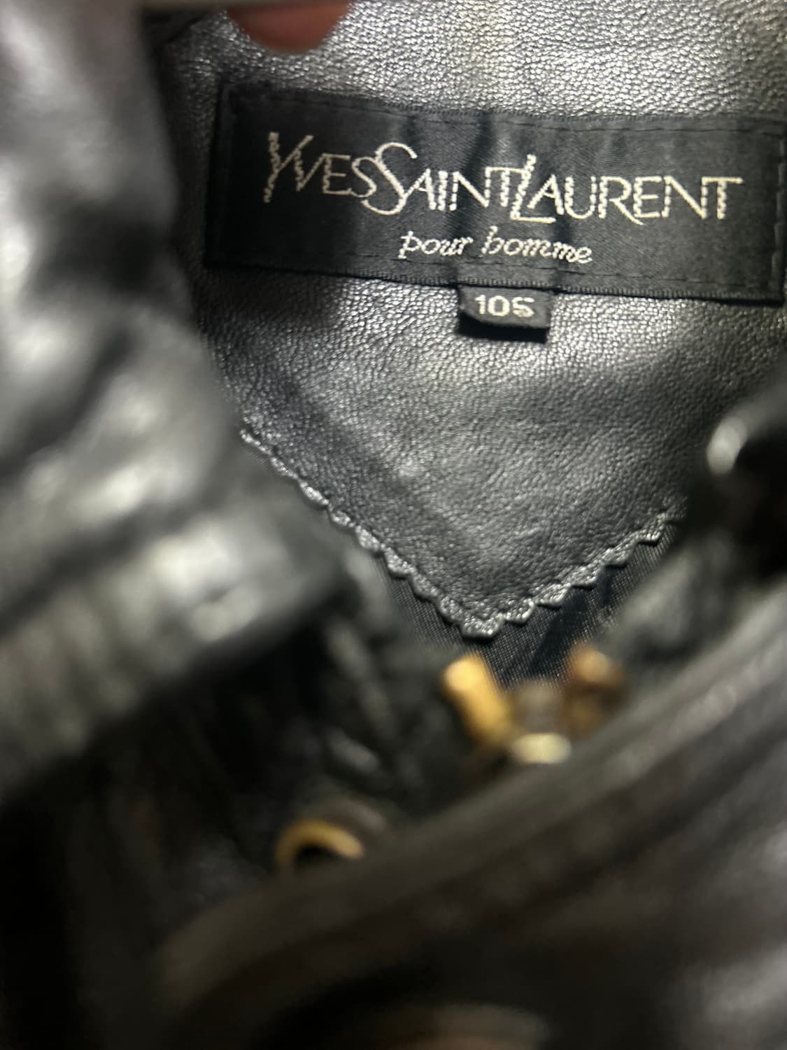 90s Ysl pour homme leather bomber 105 상품이미지4