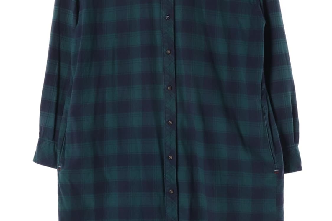 타미진스 백로고 체크 셔츠 원피스 S 상품이미지4