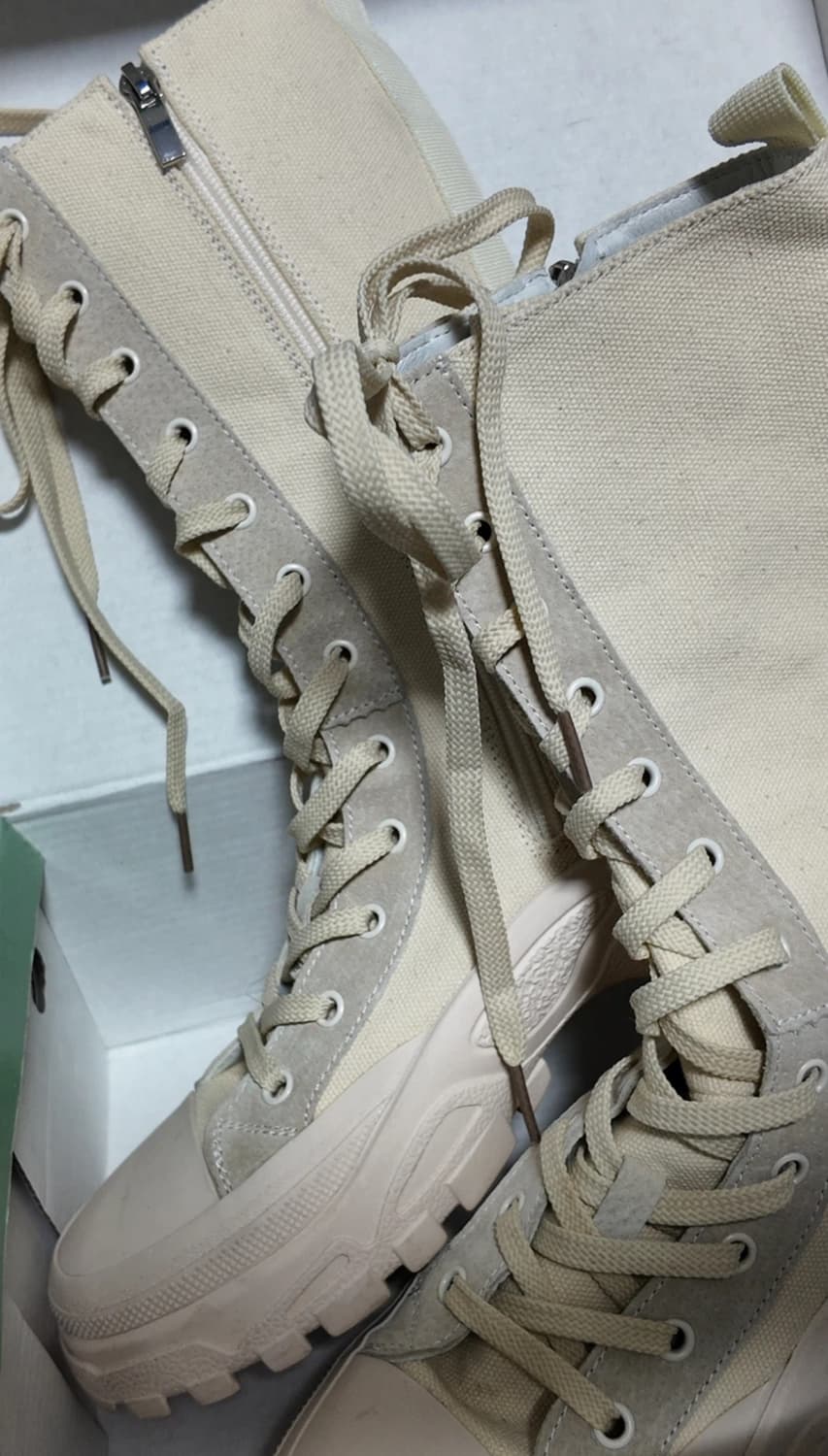 어나더무드 y2k 캔버스 워커 아이보리 250 상품이미지3