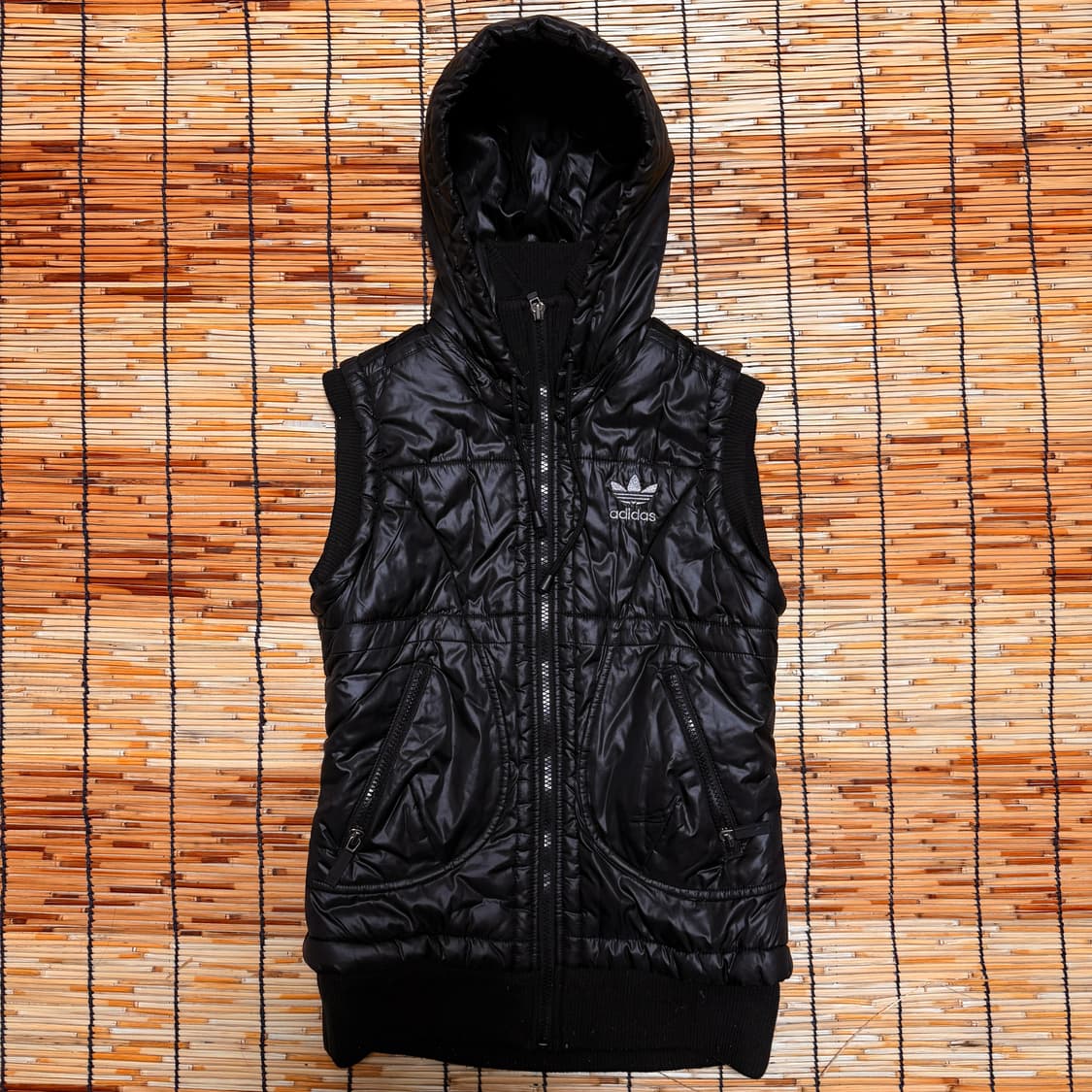 아디다스 Y2K 블랙 패딩 베스트 조끼 s  상품이미지1