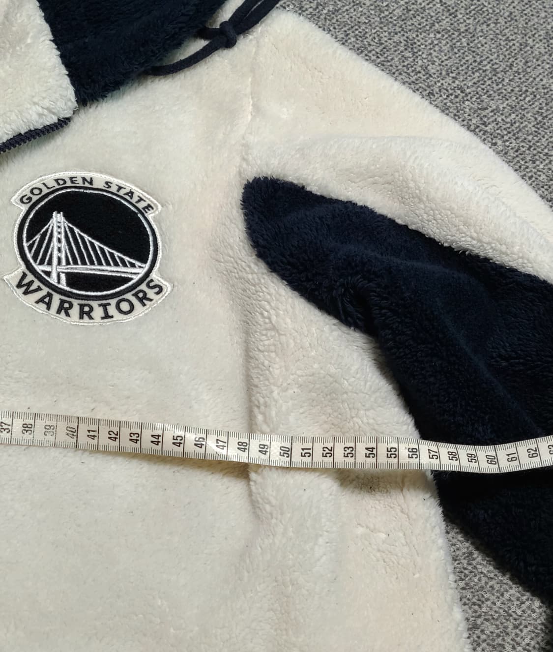 NBA 골든스테이트 워리어스 컬러블럭 롱기장 보아 후드집업  아메리칸 버 상품이미지4