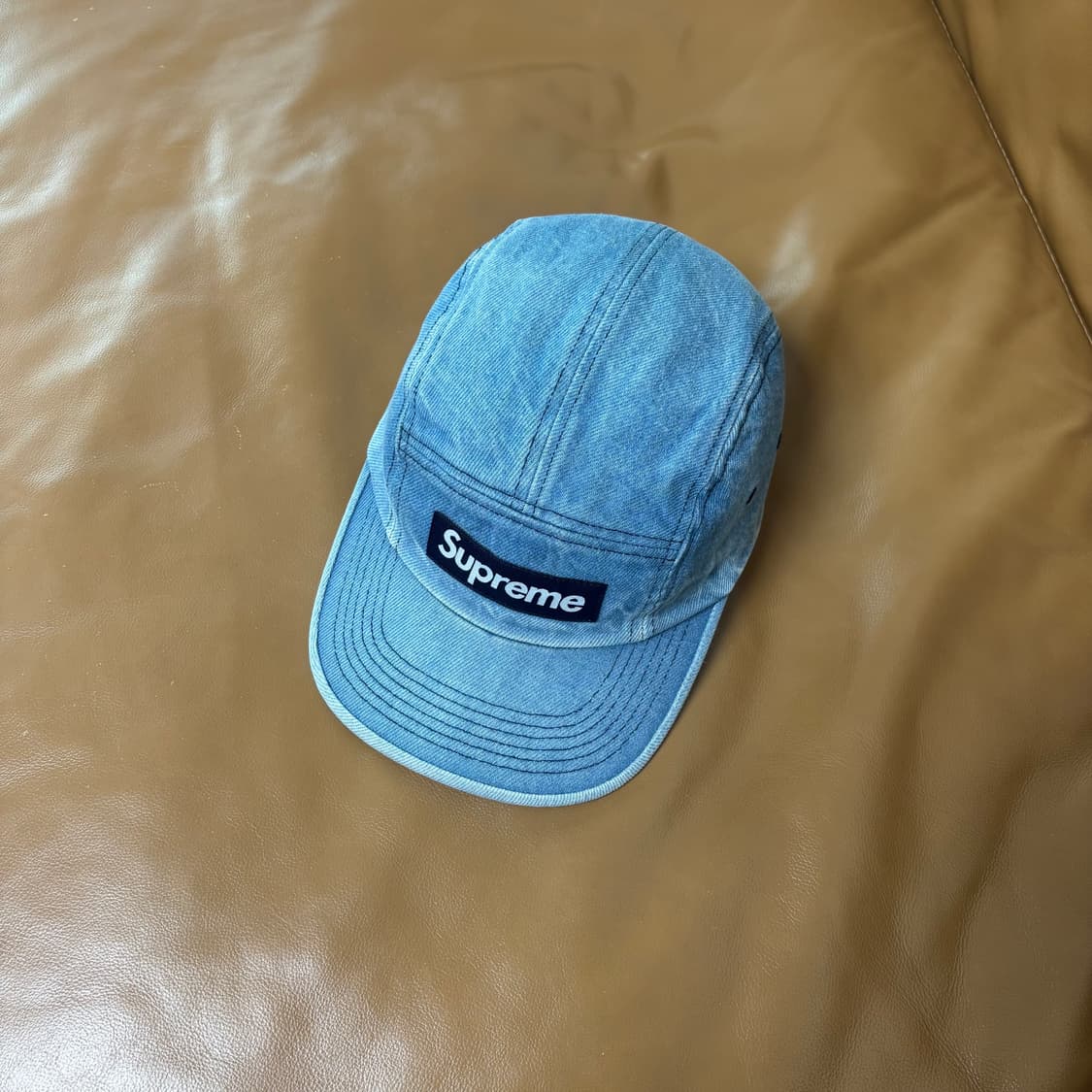 슈프림 캠프캡 모자 박스로고 23FW 데님 상품이미지6