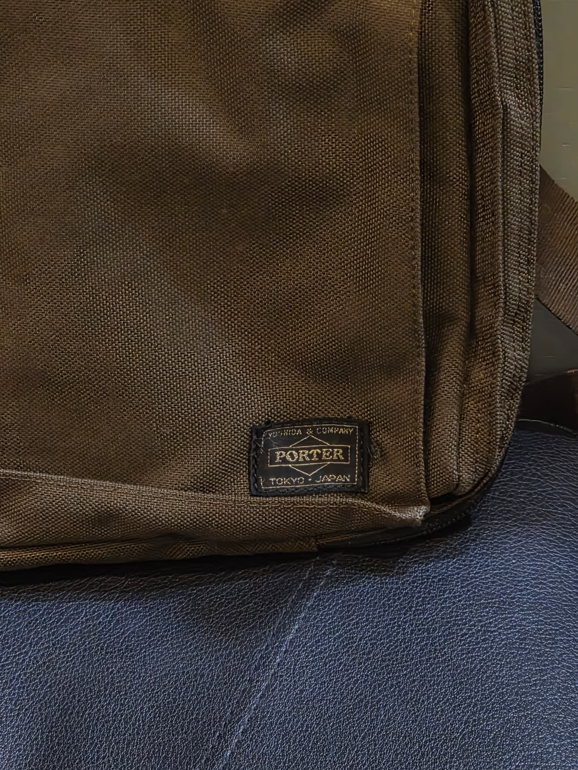 PORTER 포터 카키브라운 크로스백💯 상품이미지3