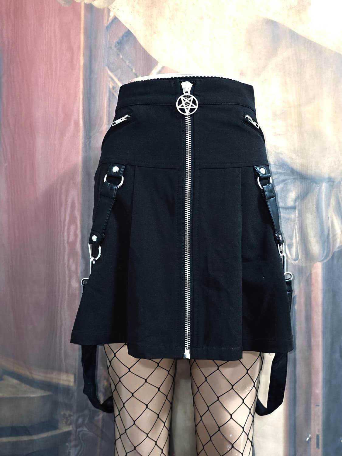 KILLSTAR 스트랩 플리츠 스커트 상품이미지1