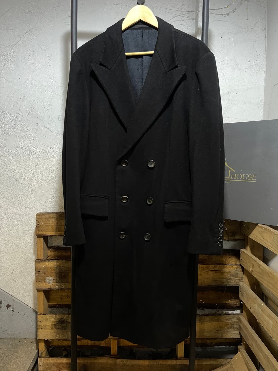 구찌 울 더블 브레스티드 롱 코트 상품이미지1