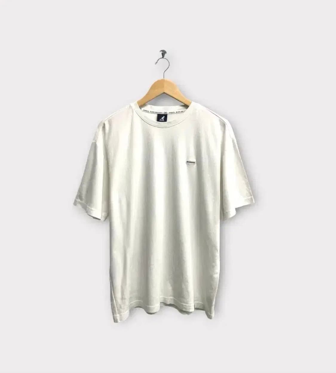 캉골 화이트 반팔 티셔츠 M-L 상품이미지1