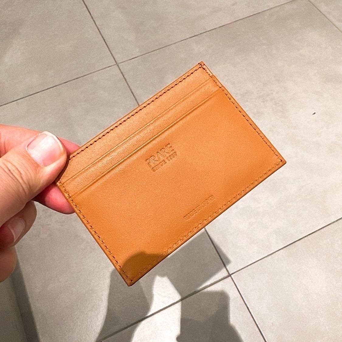 (정품/새상품) 프레리 긴자 블랙 코도반 레더 카드지갑 상품이미지3