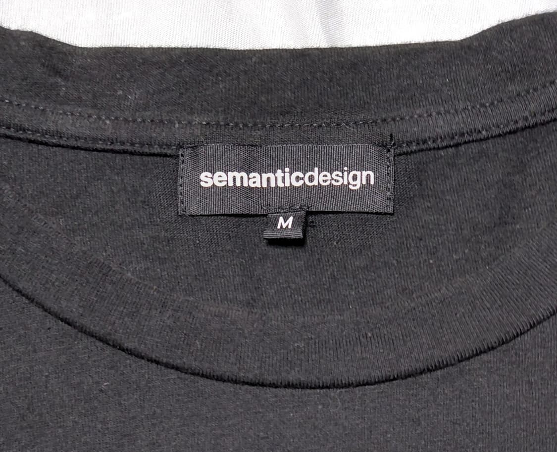 [M] semanticdesign 사이드 그래픽 패널 티셔츠 상품이미지5