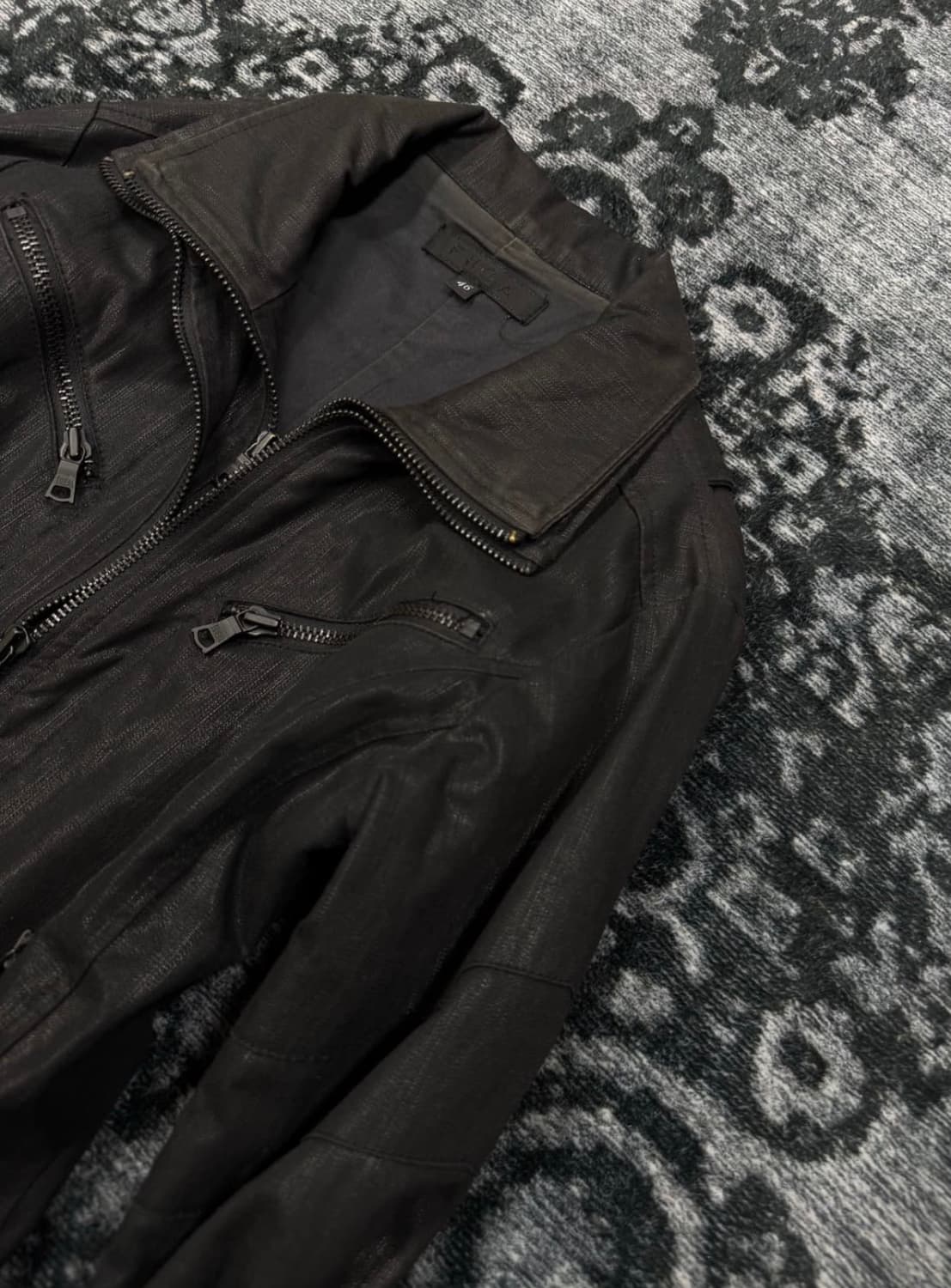 Fuga 00s archive coating biker jacket 상품이미지2