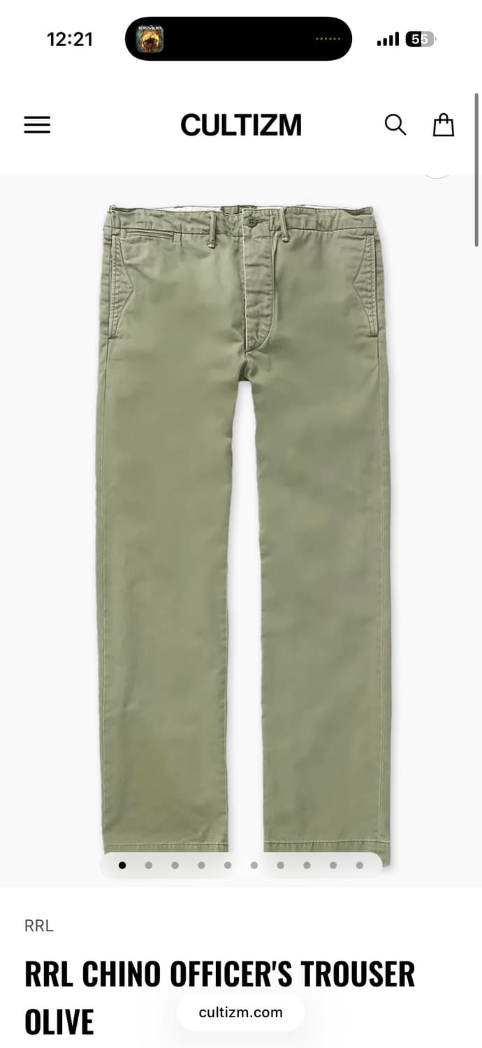 rrl 오피서 치노 33x32 상품이미지1