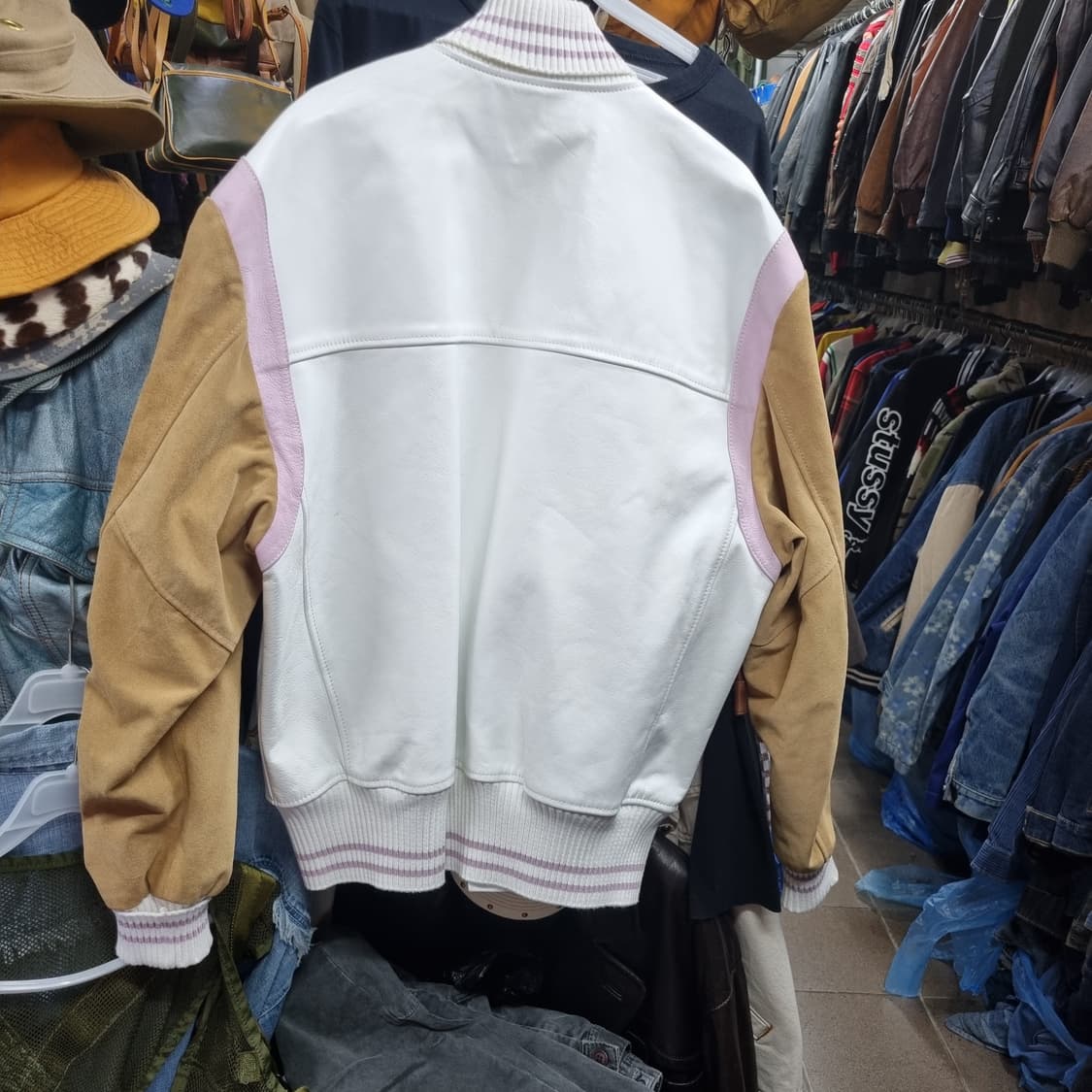 하프보이 halfboy 바시티 가죽자켓 상품이미지2