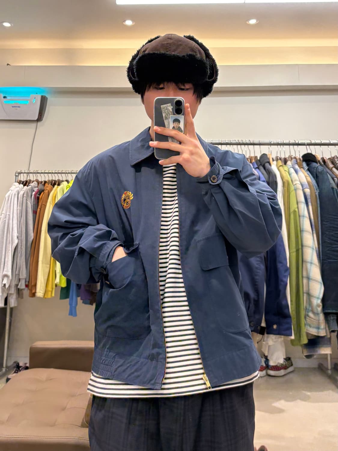 버버리 자수 빅 포켓 블루종 상품이미지8