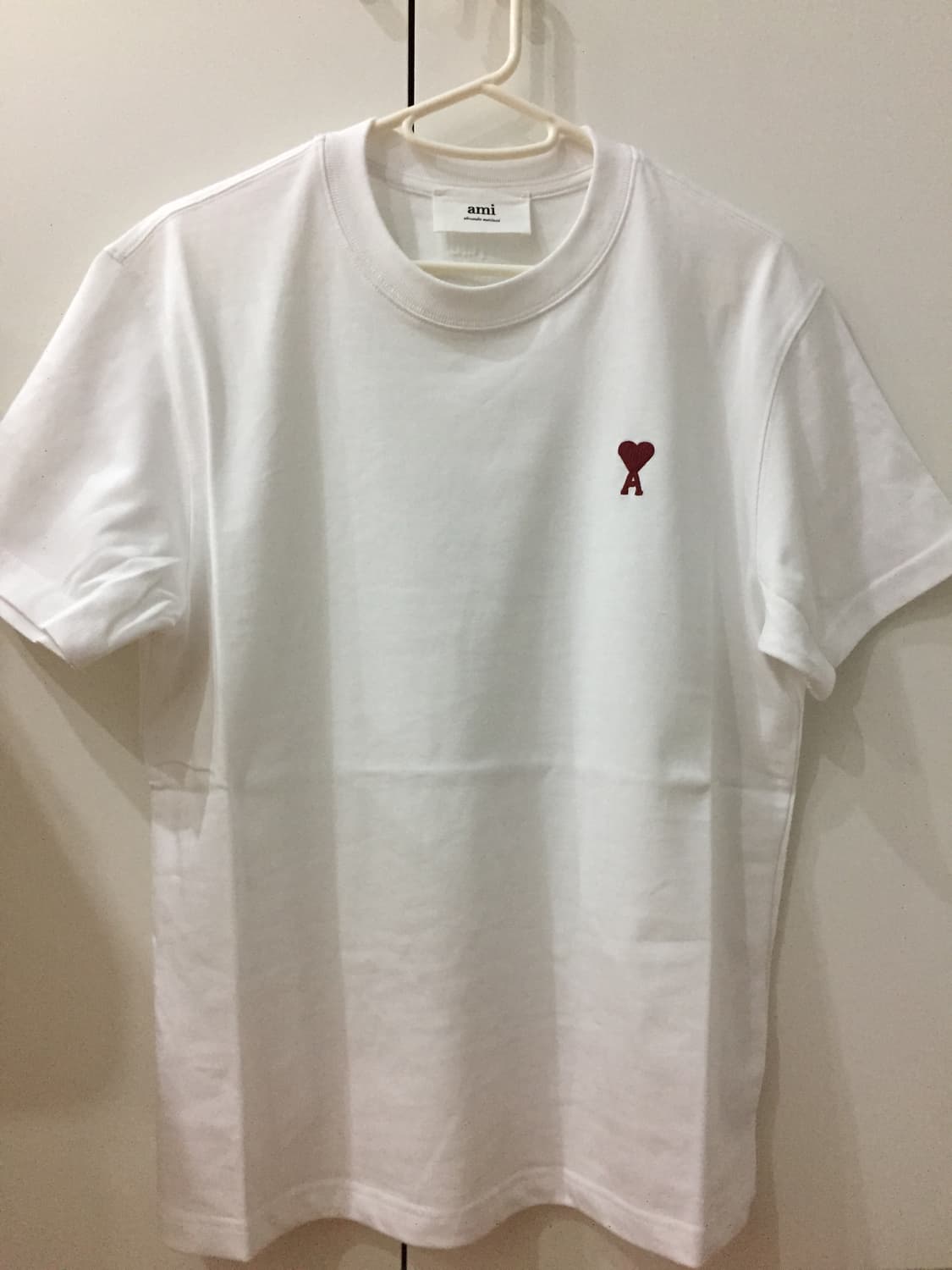 아미 스몰 하트 반팔 티셔츠 화이트 상품이미지1