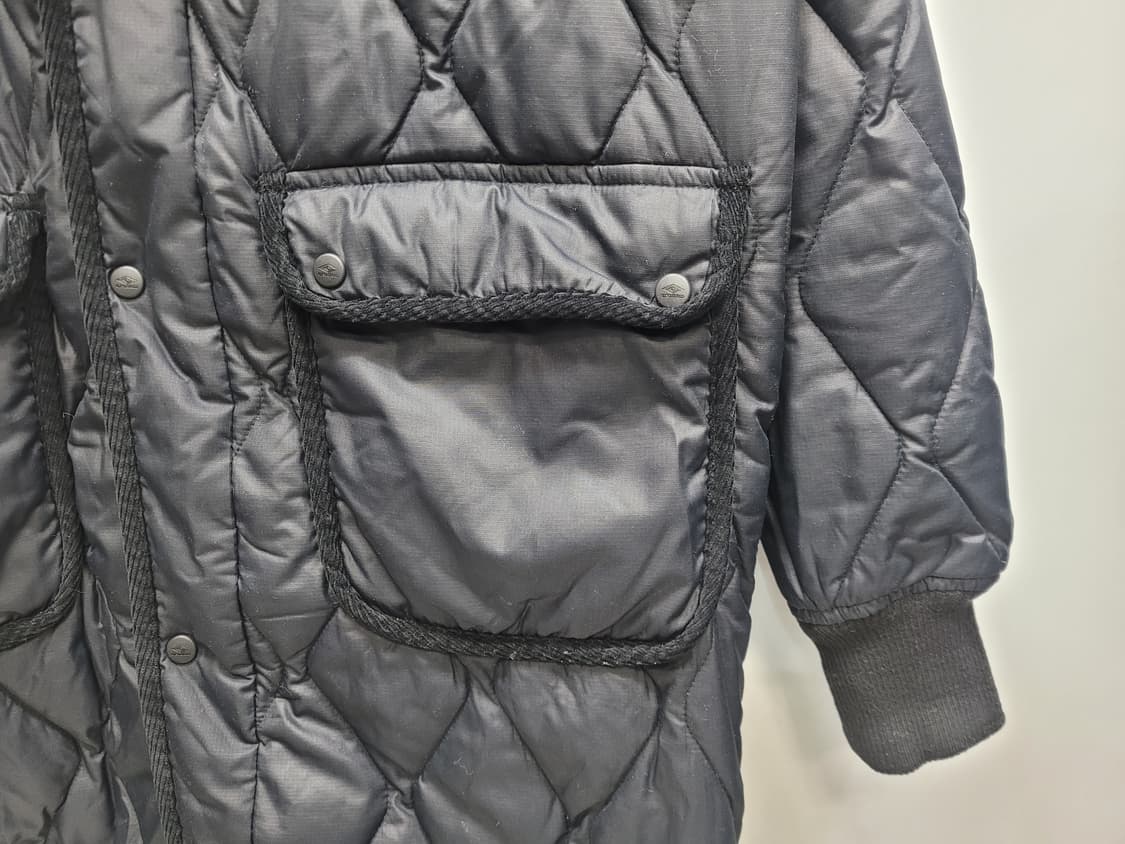 UMBRO 23FW 엄브로 퀼팅 후디 롱 자켓 / 공용 90 (S) 블랙 상품이미지6