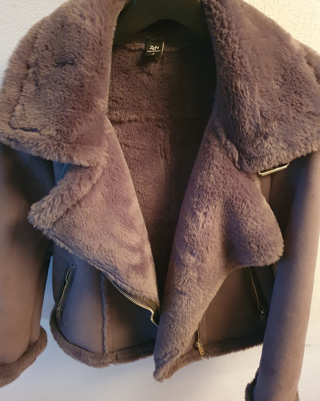 ZEN 스웨이드 무스탕 자켓 브라운)F 상품이미지6