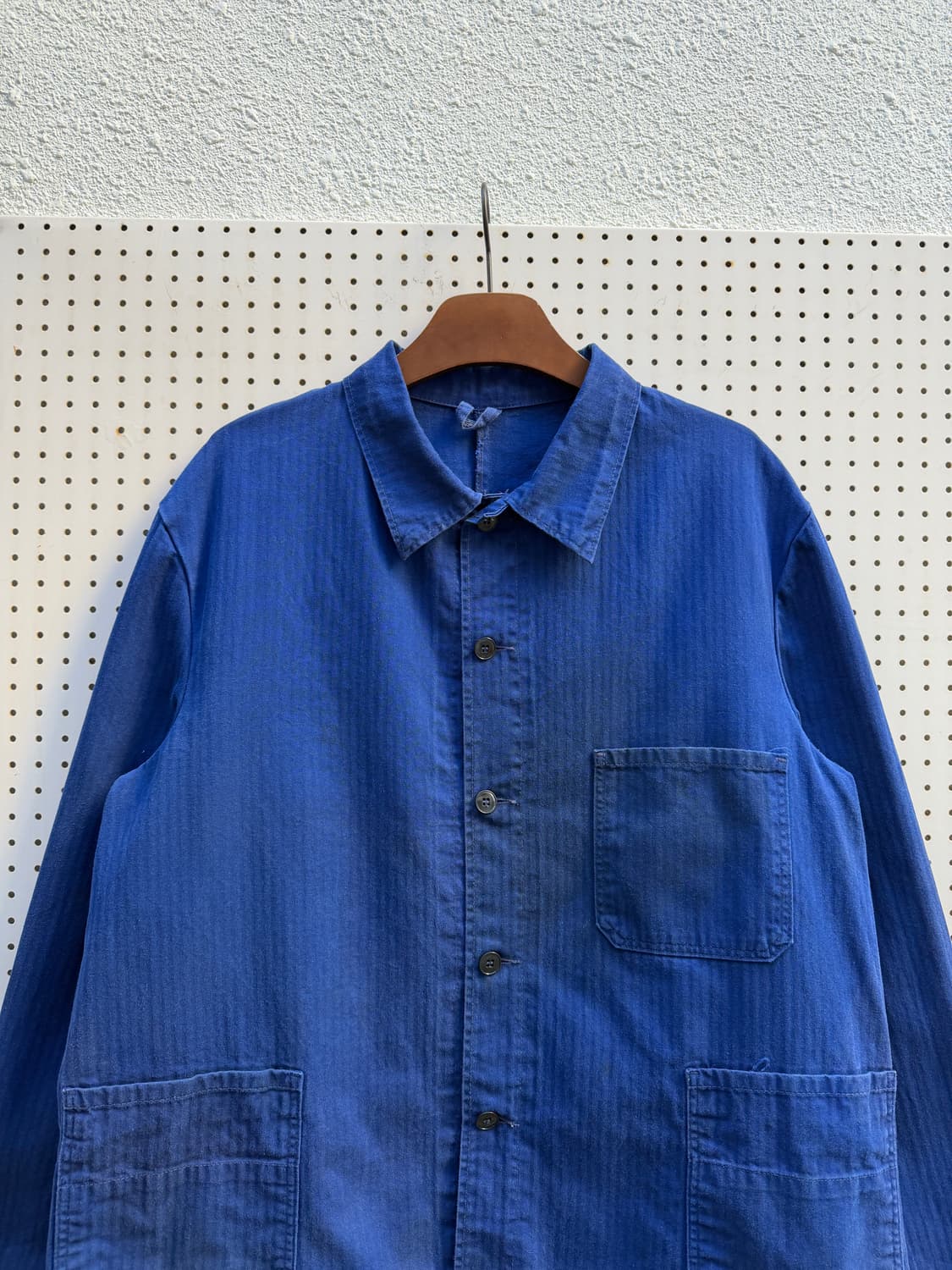 OLD VINTAGE DARK BLUE HBT 헤링본 프렌치워크자켓 상품이미지5