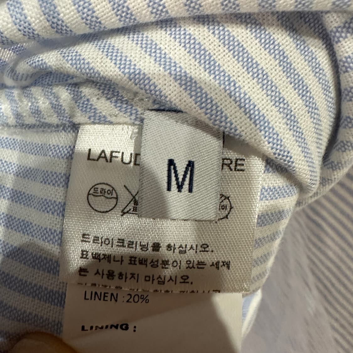 라퍼지스토어 스트라이프 오버핏 셔츠자켓 상품이미지4