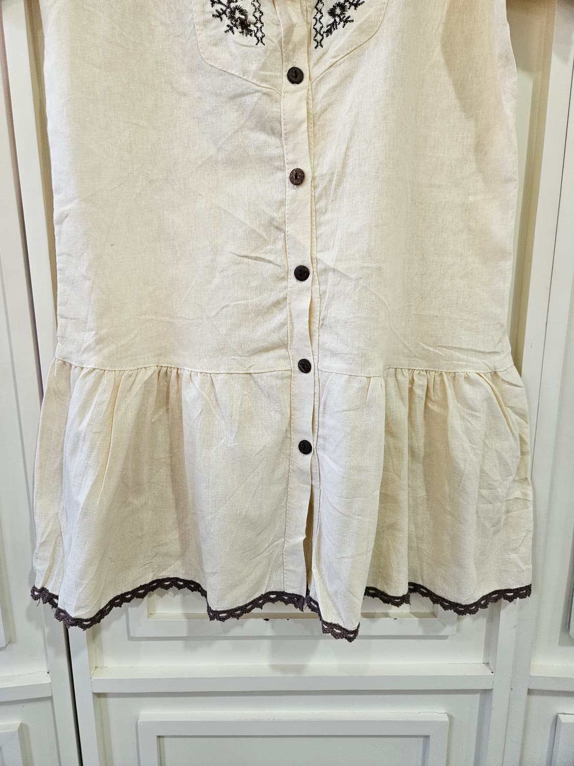 자수 린넨 모리걸 원피스 상품이미지5